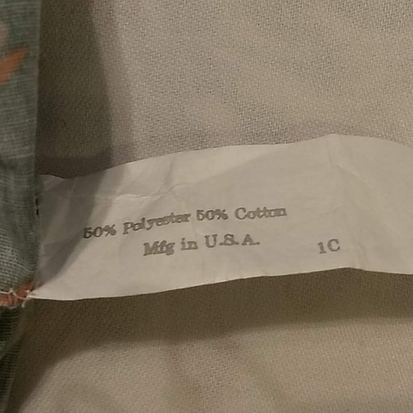 Sage Floral Twin Dust Ruffle Bed Skirt Complete 4 Corner Poly/cotton 14" Drop - Picture 4 of 11